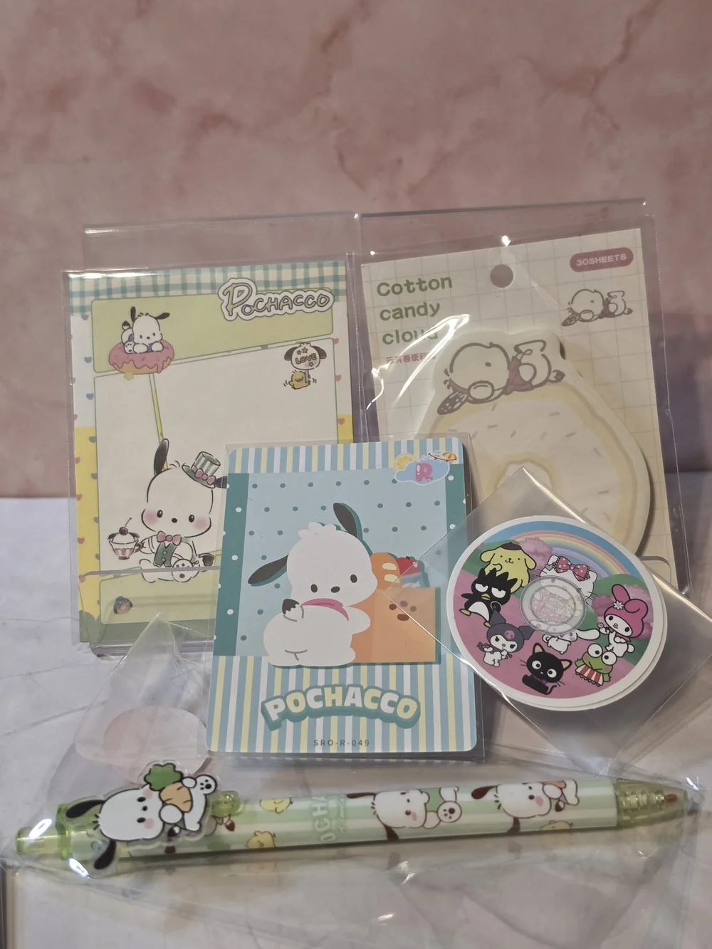 BN4  Pochacco mini stationary set